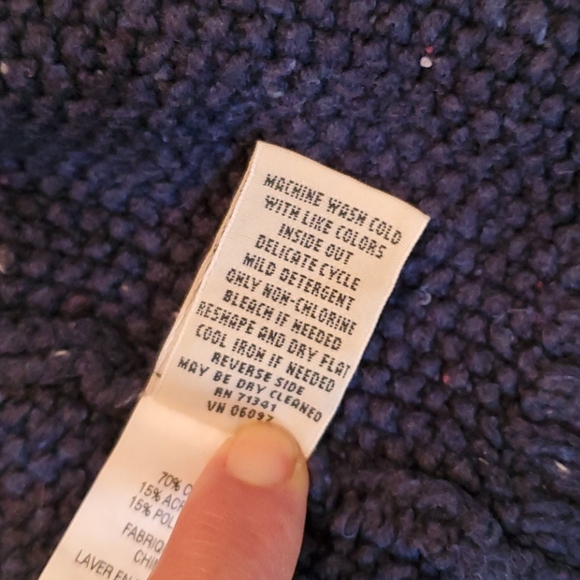 LL Bean open front knit cardigan - Picture 5 of 8